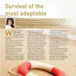 Article titled "Survival of the most adaptable".